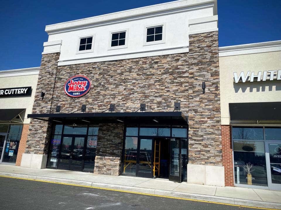 Novacare Rehabilitation is under construction next to Jersey Mike's in The Grove at Newark on Thursday, March 16, 2023.