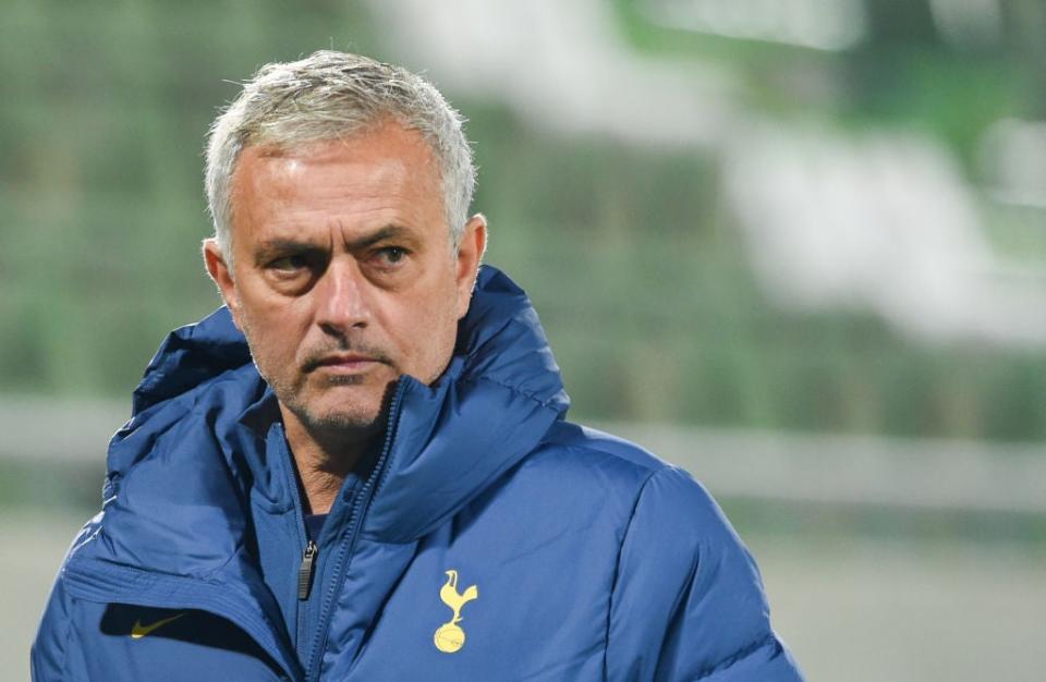 <p>Jose Mourinho is unhappy with international football</p> (AFP via Getty Images)