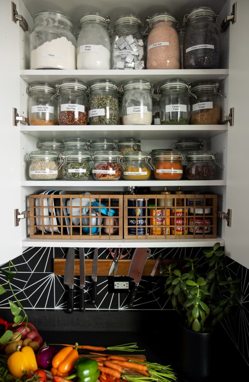 Shot of pantry/spice cabinet