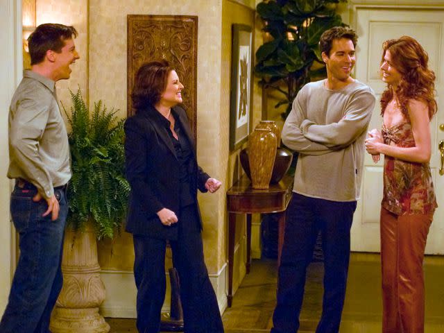 <p>Chris Haston/NBCU Photo Bank/NBCUniversal via Getty</p> Sean Hayes, Megan Mullally, Eric McCormack, and Debra Messing on 'Will & Grace'