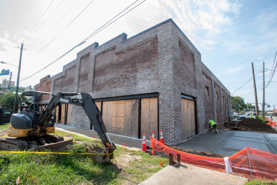The Culinary Productions catering and event center under construction at 201 East Wright Street in downtown Pensacola on Monday, July 17, 2023.