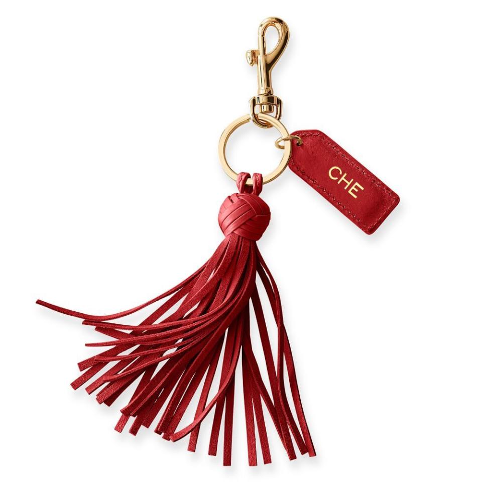 <p><a href="https://go.redirectingat.com?id=74968X1596630&url=https%3A%2F%2Fwww.markandgraham.com%2Fproducts%2Fleather-tassel-key-chain%2F&sref=https%3A%2F%2Fwww.housebeautiful.com%2Fshopping%2Fg4768%2Fbest-friend-gifts%2F" rel="nofollow noopener" target="_blank" data-ylk="slk:Shop Now;elm:context_link;itc:0;sec:content-canvas" class="link ">Shop Now</a></p><p>Leather Tassel Keychain</p><p>markandgraham.com</p><p>$39.00</p><span class="copyright">Mark & Graham</span>