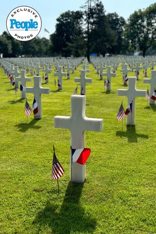 <p>Jacquelynn Henderson/TSP Creative</p> This event was incredible. The Normandy American Cemetery is breathtaking. It is so beautiful, but then you walk out into the rows of crosses, and it truly breaks your heart to see how many people we lost at that time. The ceremony was the first time we saw all 165 World War II Veterans in one place. It was amazing to see them all and realize that over 100 World War II veterans are still with us today. It was a beautiful ceremony.