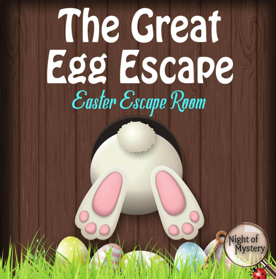 <p><a href="https://nightofmystery.com/product/the-great-egg-escape/" rel="nofollow noopener" target="_blank" data-ylk="slk:Shop Now;elm:context_link;itc:0;sec:content-canvas" class="link ">Shop Now</a></p><p>The Great Egg Escape Room</p><p>$30.00</p>