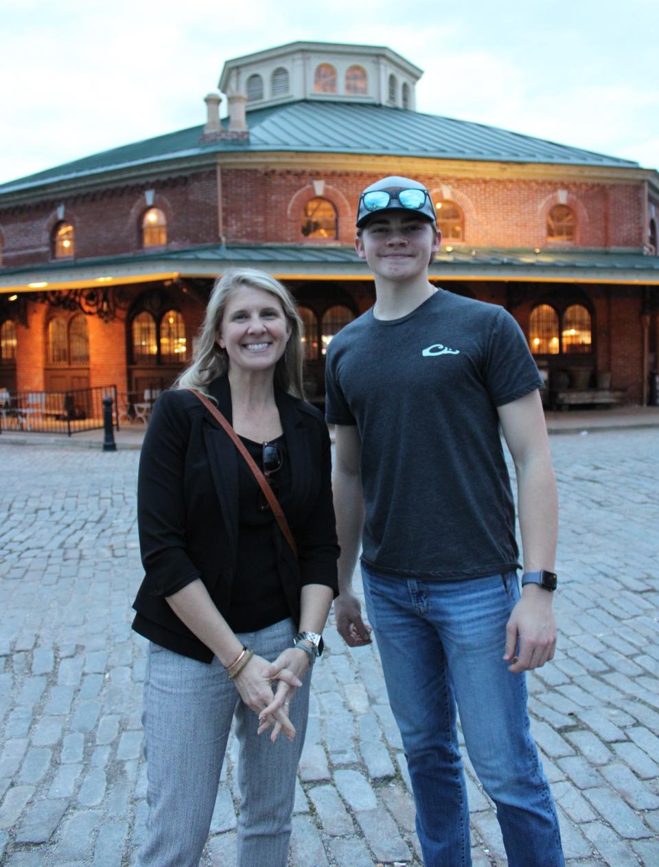 On Thursday, Feb. 9, Reid Walker of Charlotte Court House dined with her nephew Tucker Webb at Croaker's Spot soul food restaurant located in the iconic octagonal-shaped Farmers Market building in Old Towne Petersburg. Webb, a freshman, pitches for the Richard Bland College of William and Mary baseball team.