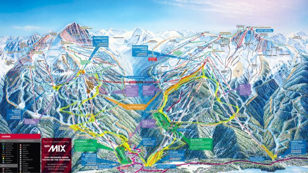 Whistler Blackcomb Winter Trail Map