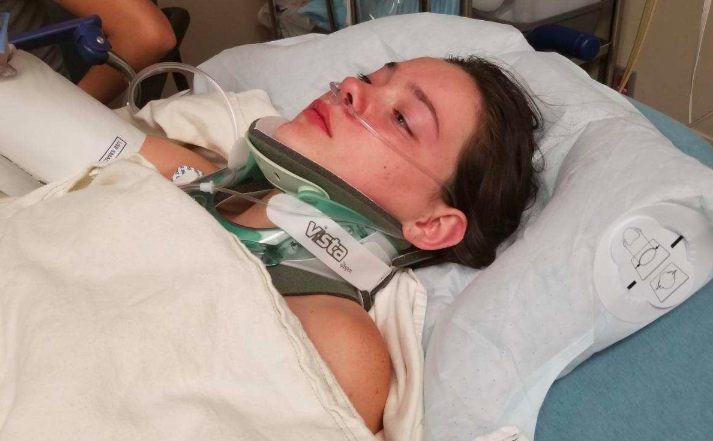 The 16-year-old remains in constant pain from the incident, her family says. Source: GoFundMe