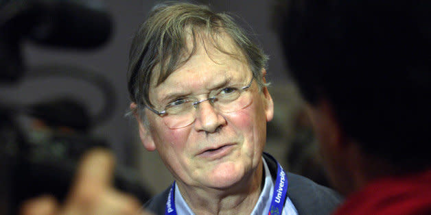 English biochemist, the Nobel-prize winner Sir Richard Timothy 'Tim' Hunt meets with the press at the Jozsef Attila Study and Information Centre of Szeged Sciences University in Szegede on March 22, 2012, during an international conference series held on the occasion of the 75th anniversary of Hungarian Albert Szent-Gyorgyiâs Nobel Prize Award. The event be attended by nine Nobel Laureates and nearly 1000 scientific researchers from all over the world.  Albert Szent-Gyorgyi received the nobel prize in Phisiology or Medecine in 1937 for discovering, among other things, vitamin C and the compontents and reactions of the citric acid cycle.  AFP PHOTO / CSABA SEGESVARI (Photo credit should read CSABA SEGESVARI/AFP/Getty Images) (Photo: )