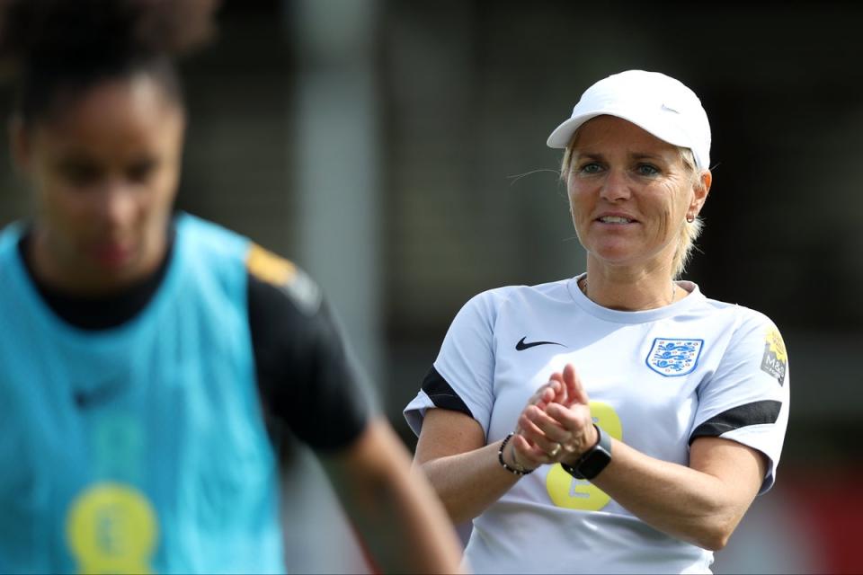 In charge: Sarina Wiegman  (The FA via Getty Images)