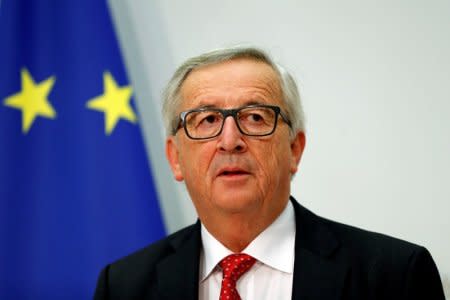 European Commission President Jean-Claude Juncker speaks during a news conference in Bern, Switzerland November 23, 2017. REUTERS/Stefan Wermuth