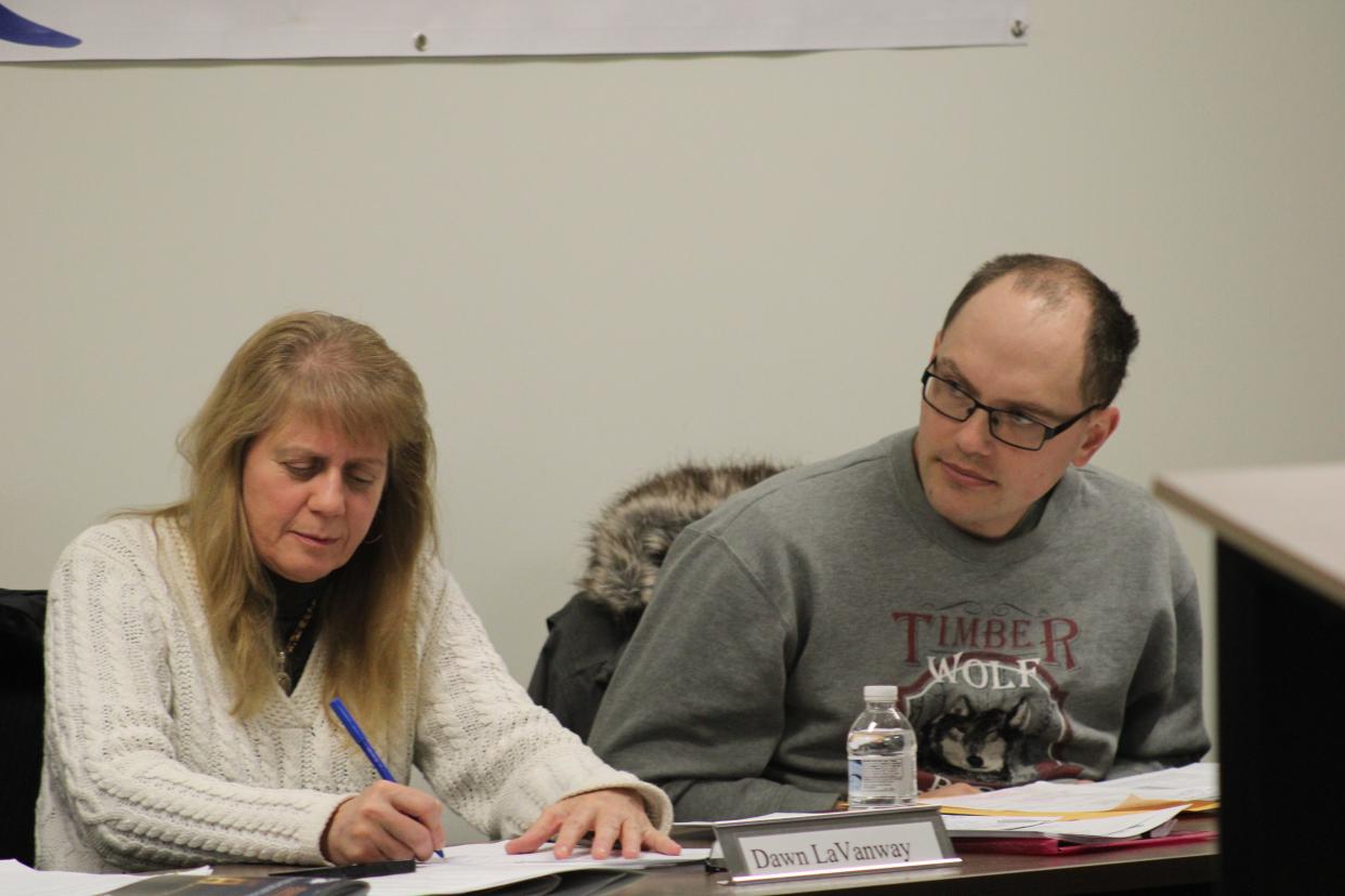 Antrim County commissioner Jarris Rubingh (right) was appointed vice chairman to the health department's board during a meeting on Feb. 7, 2023. Antrim County commissioner Dawn LaVanway (left) was appointed the board's secretary and treasurer at the same meeting.