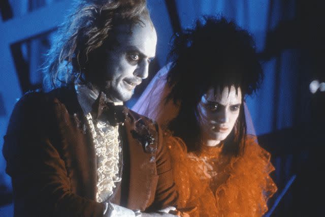 <p>Geffen/Warner Bros/Kobal/Shutterstock </p> Michael Keaton and Winona Ryder in 'Beetlejuice'