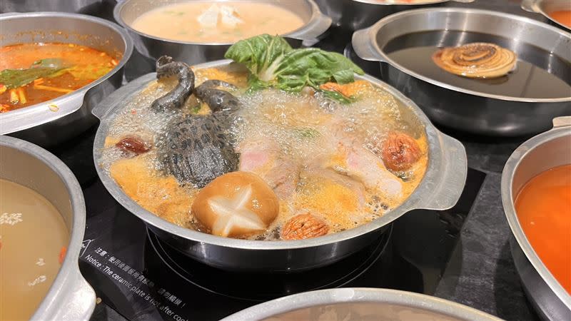 千葉火鍋7月1日至7月31日推出「青蛙火鍋」。（圖／千葉火鍋提供）