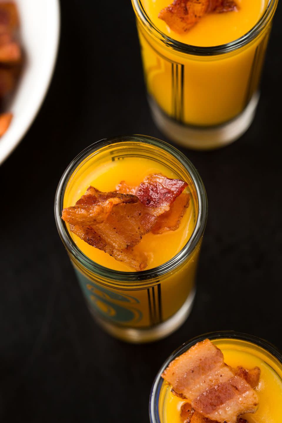 Butternut Squash Shooters with Bacon