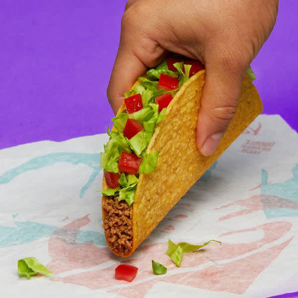 Taco Bell's fresco-style crunchy taco