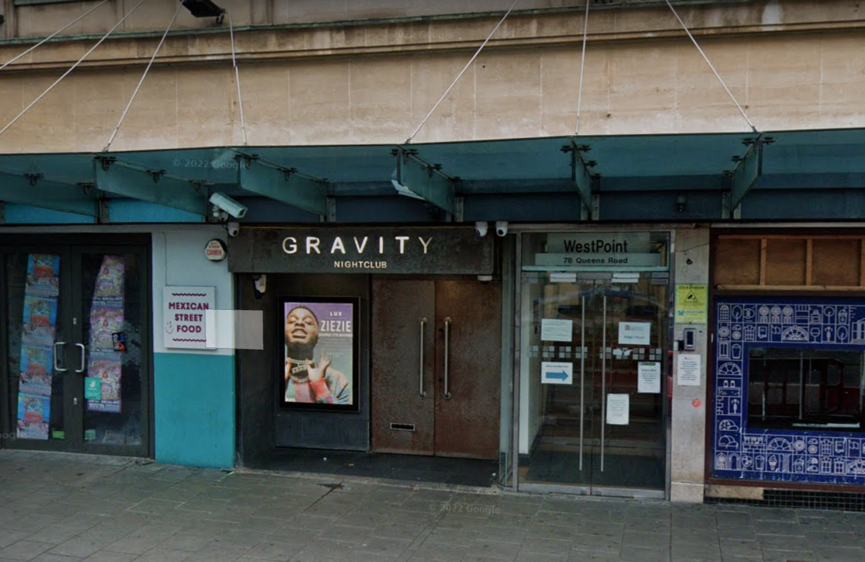 Emergency crews were called to Gravity Nightclub in Bristol in the early hours of 1 February. (Google Maps)
