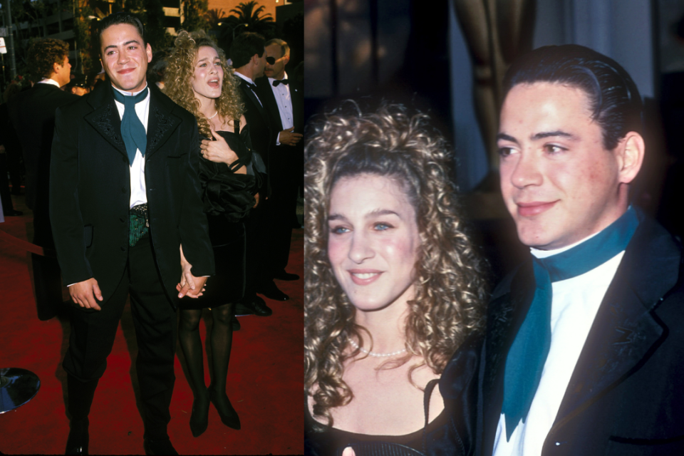 Sarah Jessica Parker and Robert Downey Jr. attending the 1989 Academy Awards in Los Angeles 03/29/89  (Photo by Vinnie Zuffante/Getty Images). Sarah Jessica Parker and Robert Downey Jr. (Photo by Barry King/WireImage)