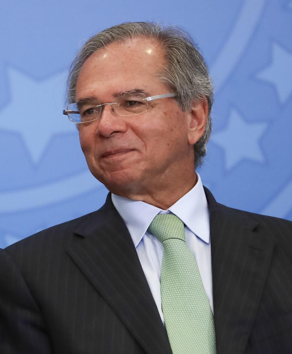 巴西經濟部長保羅·葛德斯（Paulo Guedes）在會議上指「武漢肺炎是中國人發明的」。   圖：取自維基百科（CC BY 2.0／Marcos Corrêa）