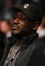 <p>Comedian Hannibal Buress watches the middleweight bout between Chris Weidman of the United States and Yoel Romero of CubYoel Romero of Cubaduring the UFC 205 event at Madison Square Garden on November 12, 2016 in New York City. (Photo by Jeff Bottari/Zuffa LLC/Zuffa LLC via Getty Images) </p>
