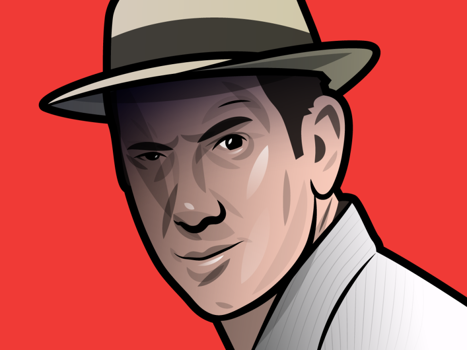 Matt Drudge portrait illustration