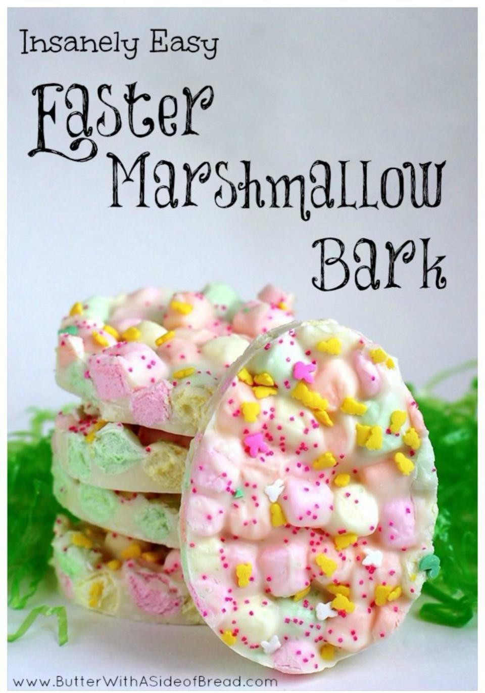 Easter Marshmallow Bark