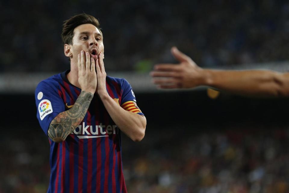 (Messi opened the scoring for Barcelona on Sunday. (AFP/Getty Images)