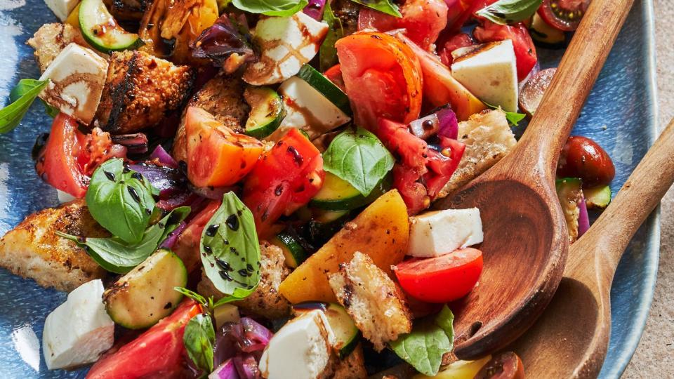 grilled panzanella salad