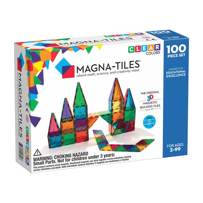 Magna-Tiles Clear Colors 100-Piece Set