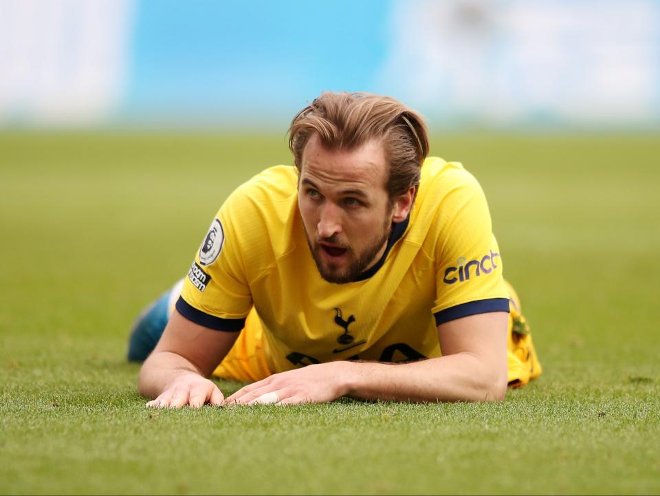 Harry Kane scored twice but saw his Tottenham side draw with Newcastle (Tottenham Hotspur FC via Getty I)