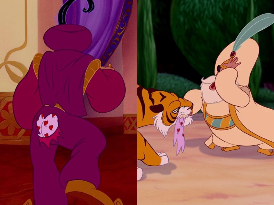 rajah eating boxers in aladdin