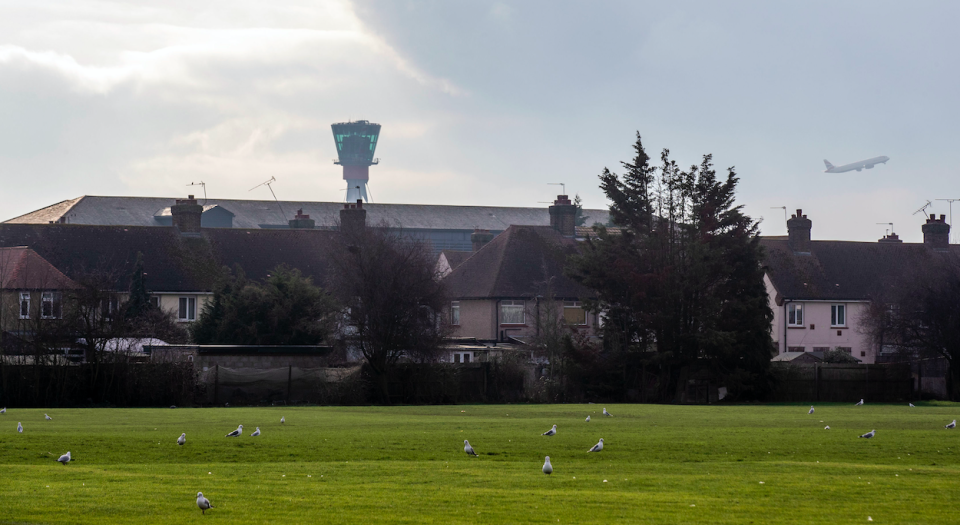 <em>Rusu was spotted looking at the sky and holding a remote control in a nearby park (PA)</em>