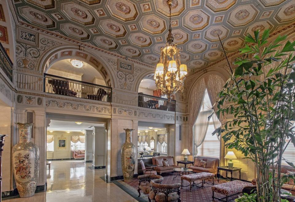 Interior of The Brown Hotel in downtown Louisville.