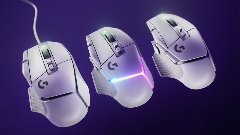 ▲G502 X系列包含「G502 X PLUS」、「G502 X LIGHTSPEED」、「G502 X」三款產品，外觀上推出黑白雙色。（圖／Logitech G提供）