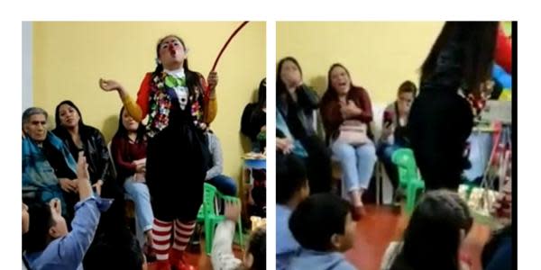 VIDEO| Niño exhibe "infidelidad" de su padre en medio de fiesta infantil 