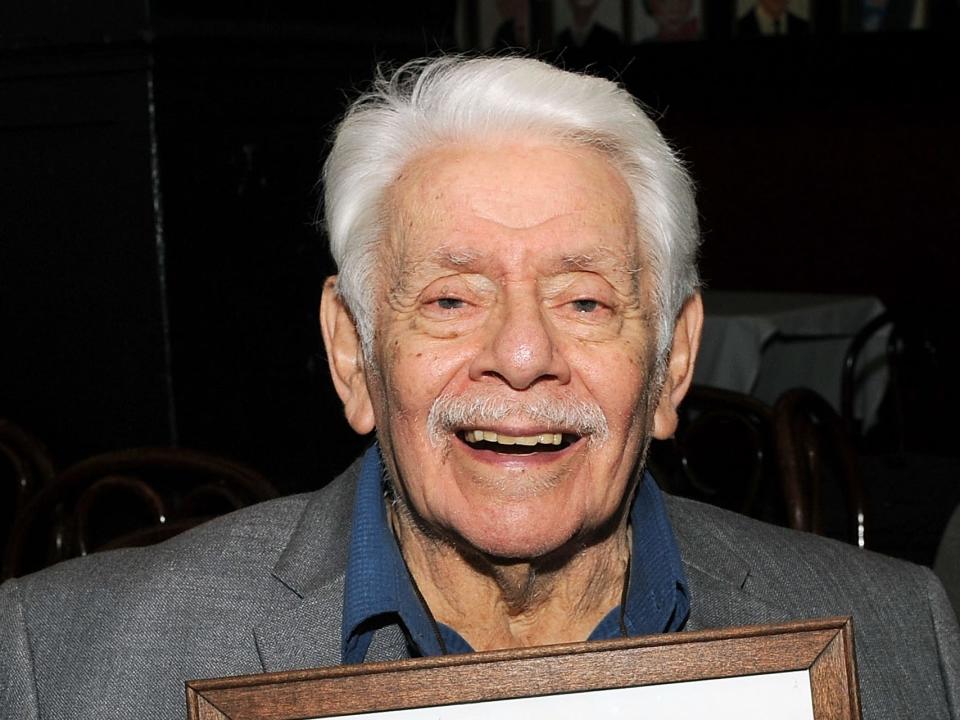 Actor Jerry Stiller attends the Charlotte Rae book signing of "The Facts of My Life" at Sardi's on November 3, 2015 in New York City.