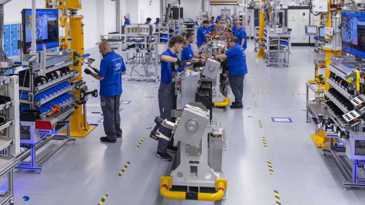Bosch's hydrogen fuel cell production line in Germany