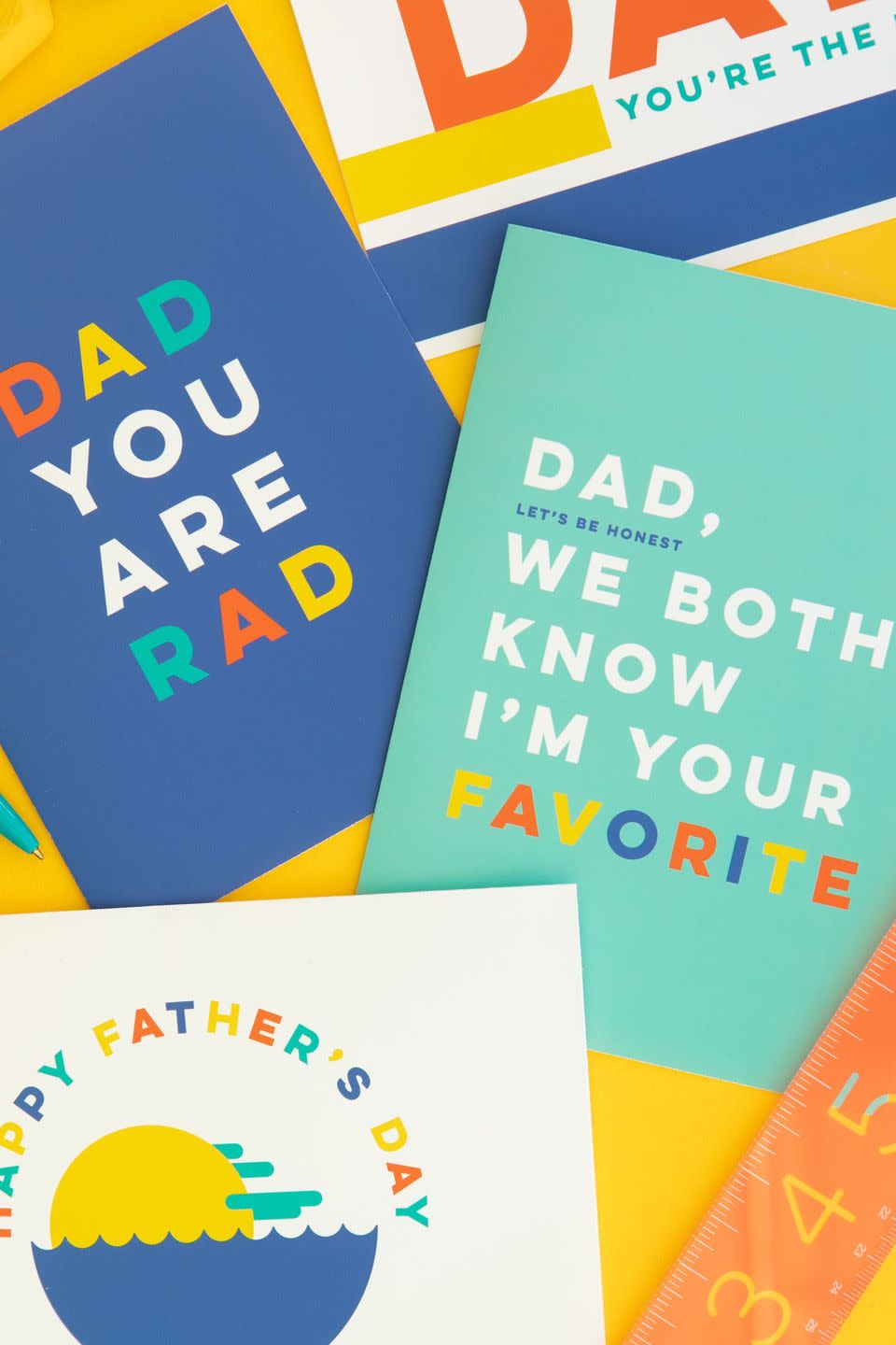 <p>Gift your dad a silly card with these three printable options that are each uniquely colorful and fun.</p><p><strong>Get the printables at <a href="https://sarahhearts.com/modern-fathers-day-cards/" rel="nofollow noopener" target="_blank" data-ylk="slk:Sarah Hearts;elm:context_link;itc:0;sec:content-canvas" class="link ">Sarah Hearts</a>.</strong></p><p><strong><a class="link " href="https://www.amazon.com/American-Greetings-Rainbow-Envelopes-200-Count/dp/B075CTXSH6/?tag=syn-yahoo-20&ascsubtag=%5Bartid%7C10050.g.4354%5Bsrc%7Cyahoo-us" rel="nofollow noopener" target="_blank" data-ylk="slk:SHOP ENVELOPES;elm:context_link;itc:0;sec:content-canvas">SHOP ENVELOPES</a><br></strong></p>