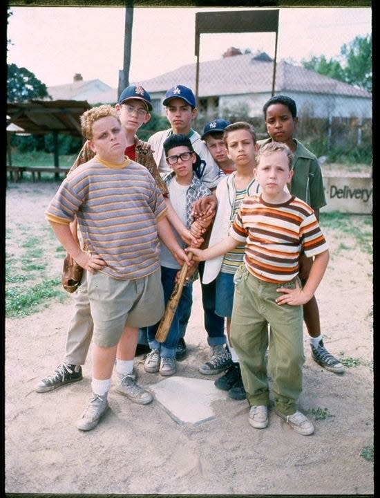 Brandon Quinton Adams, in the upper right, was part of the cast for the 1993 film "The Sandlot."