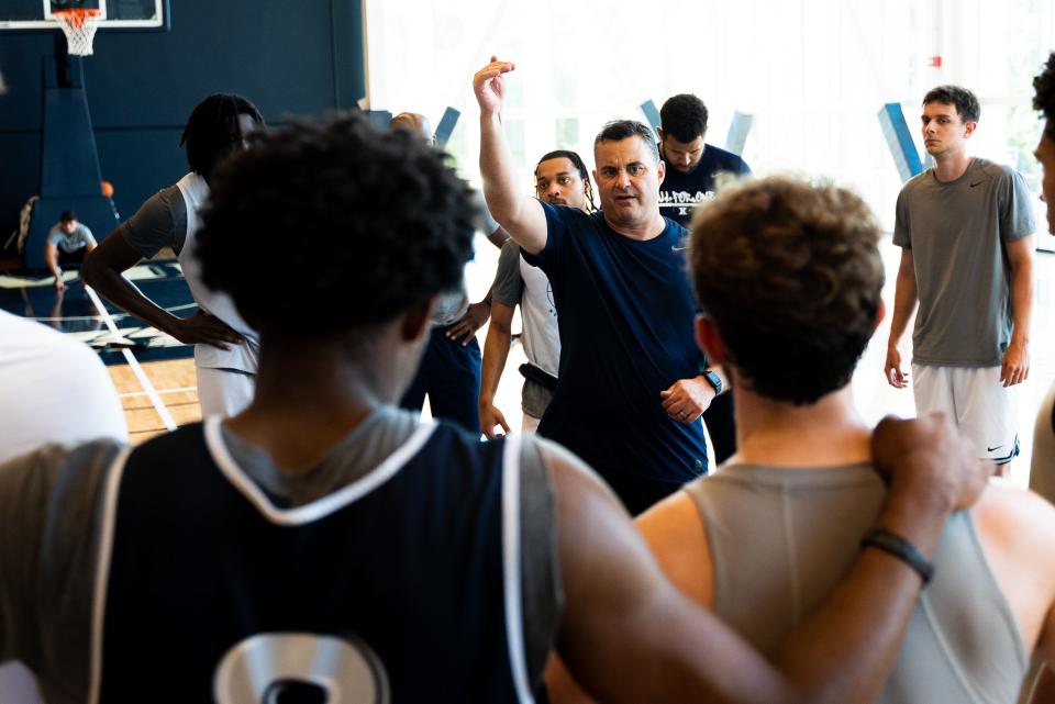 Xavier head basketball coach Sean Miller has several new Musketeers this season after leading Xavier to the Sweet 16 last year.