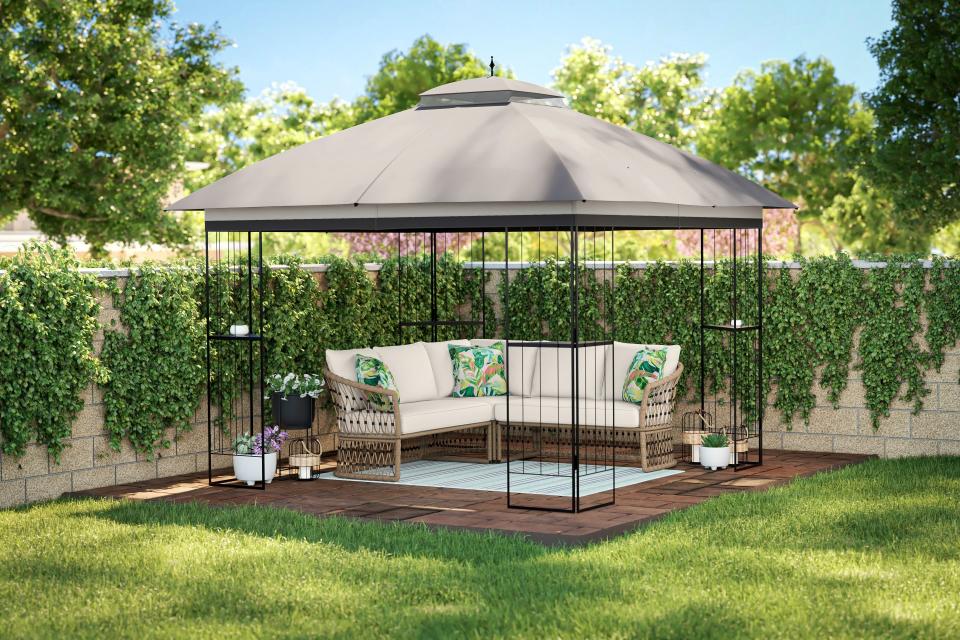 2) Square Semi-Permanent Gazebo