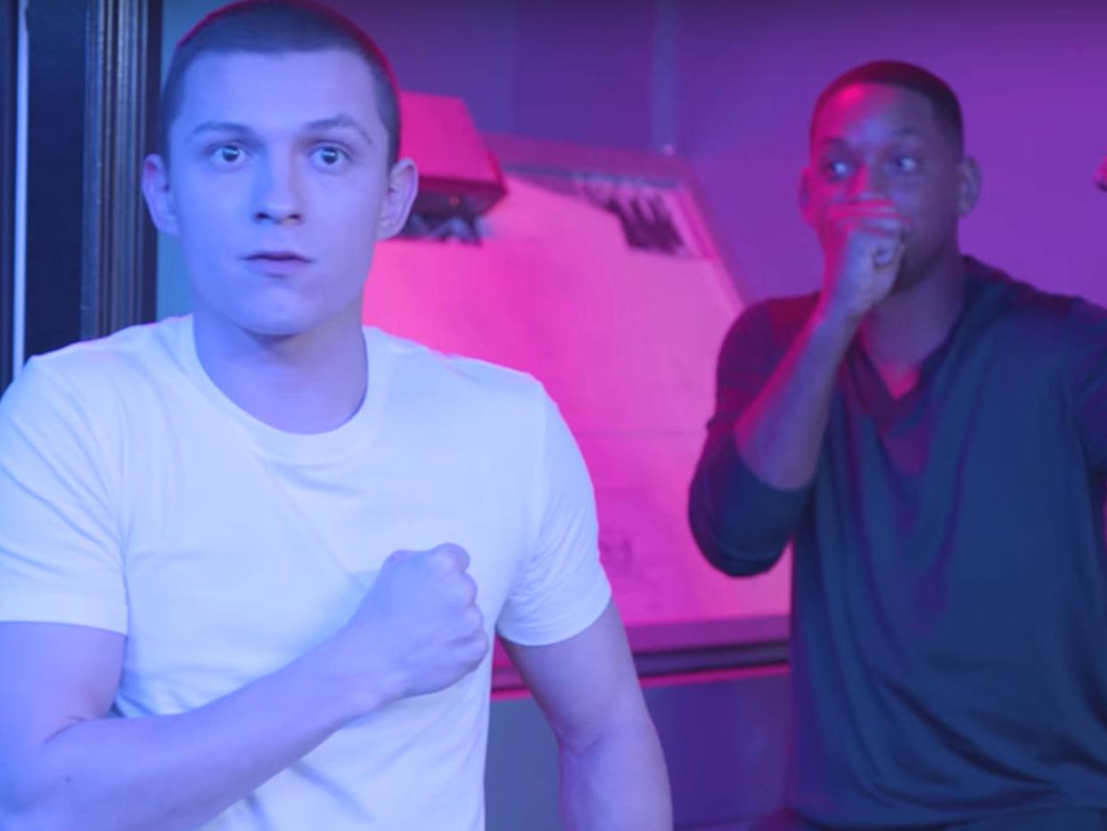 tom holland and will smith escape room