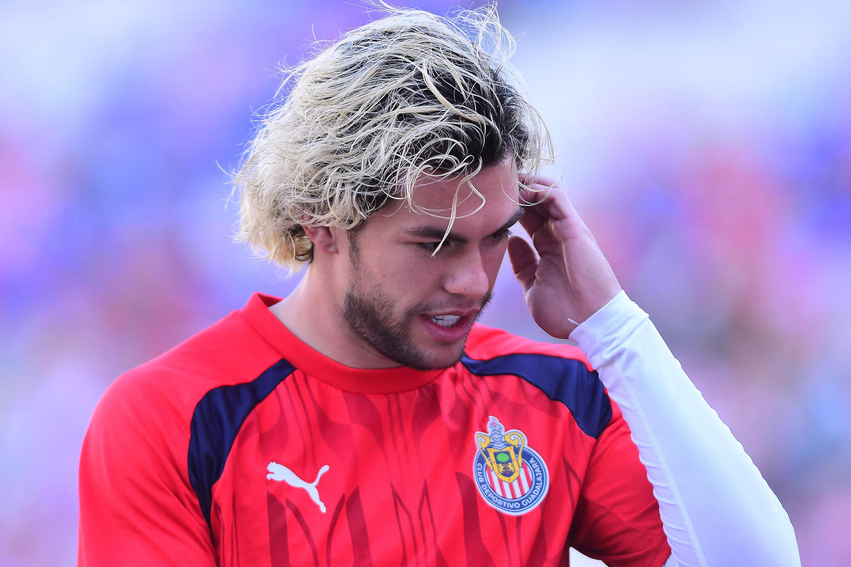 Cade Cowell en un partido con Chivas en abril pasado. (Jam Media/Getty Images)