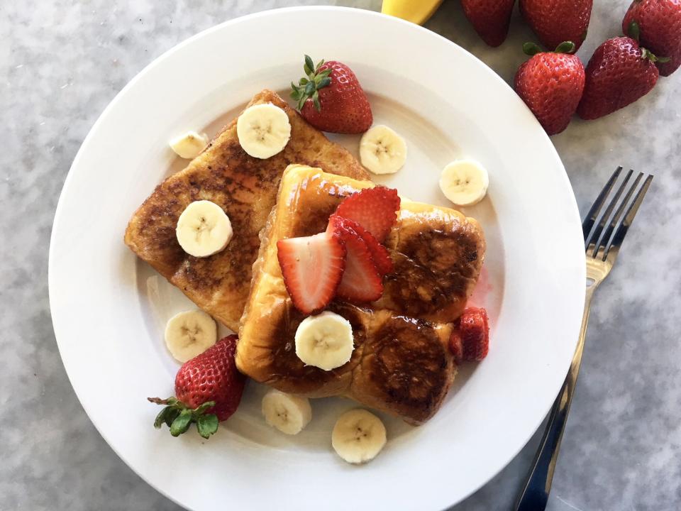 Copycat IHOP Strawberry Banana King's Hawaiian French Toast