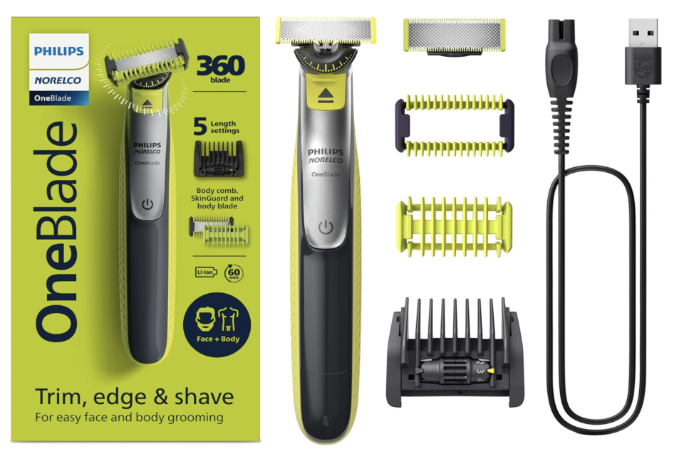 Philips Norelco OneBlade 360 Face + Body Hybrid Electric Trimmer and Shaver. (PHOTO: Amazon Singapore)