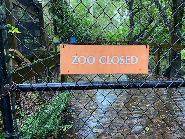 PHOTO: A Zoo Closed is seen at the Central Florida Zoo & Botanical Gardens ahead of the hurricane. (Central Florida Zoo & Botanical Gardens)