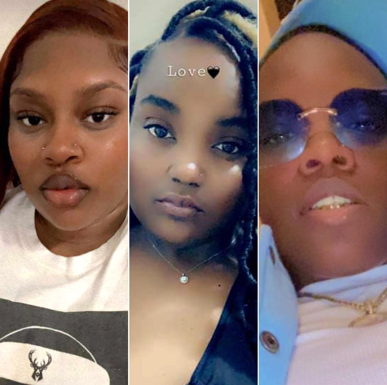 The Milwaukee County Medical Examiner identified Ebony Johnson, from left, 28; Bobbie Dyson, 28, and Lashonda Jackson, 31, as those killed in a hit-and-run crash Nov. 3, 2023, in Milwaukee.