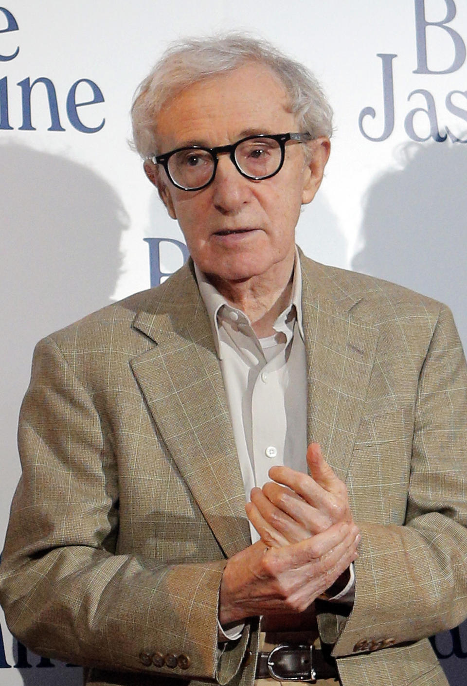 FILE - This Aug. 27, 2013 file photo shows director and actor Woody Allen at the French premiere of "Blue Jasmine," in Paris. In an Op-Ed piece by Nicholas Kristof published on the New York Times website on Saturday, Feb. 1, 2014, the author referenced a letter by Allen’s adopted daughter Dylan Farrow, 28, that he posted on his blog, detailing how she was molested by Allen while growing up. (AP Photo/Christophe Ena, File)