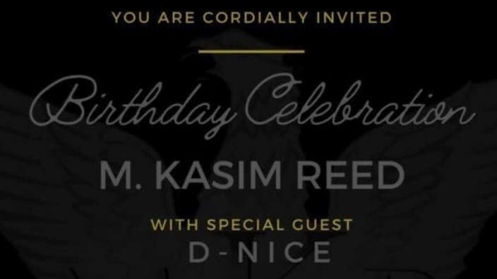 An invitation to Kasim Reed’s birthday event secured by theGrio requests attendees to donate funds that are aligned with local contribution guidelines for small donors.