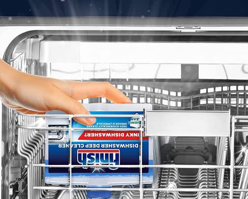 Speaking of bulk buys, keep your dishwasher sparkling with 38% off this pack of eight bottles of Finish cleaner