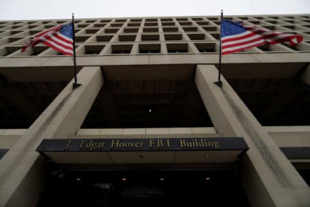 The J. Edgar Hoover Federal Bureau of Investigation (FBI) Building is seen in Washington, U.S., February 1, 2018.  REUTERS/Jim Bourg